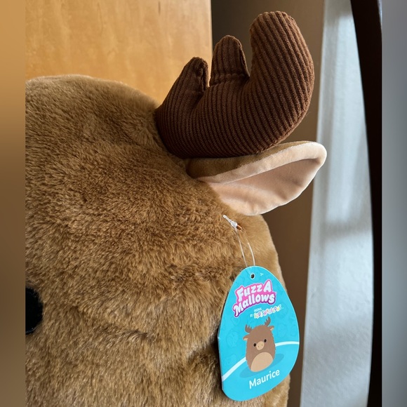 NWT 16” Maurice Moose Fuzz-A-Mallow Squishmallow fuzzy plush corduroy antlers - Picture 4 of 8